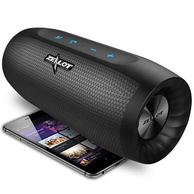 

ZEALOT S16 portable speaker 3D Stereo wireless outdoor subwoofer high power waterproof speakers+SD card slot