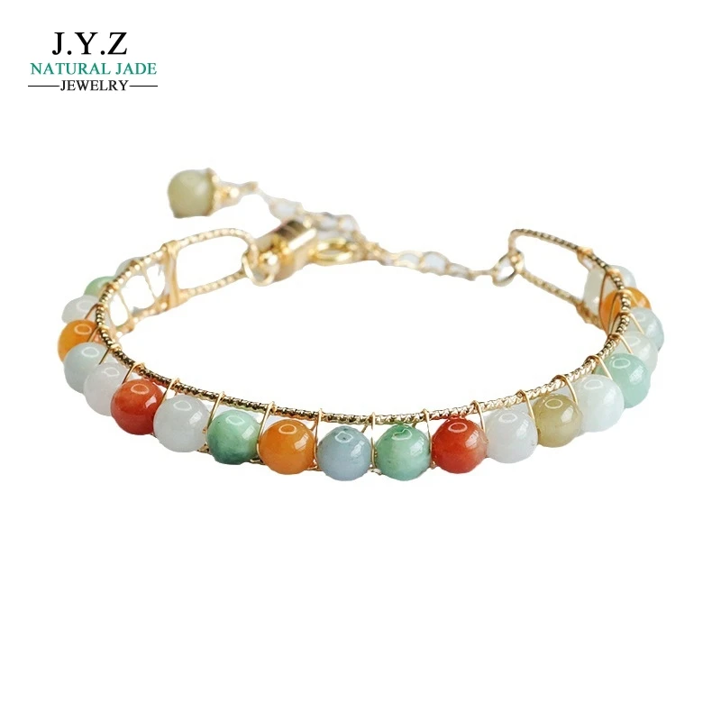 

Yiyu Natural Emerald Fu Lu Shou Bracelet Colorful Round Beads Bracelet Factory Wholesale Delivery FC3062308
