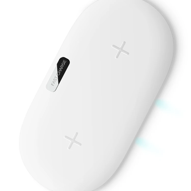 

Super slim Hot sale Dual 10w wireless charging pad for iphone and andriod phone