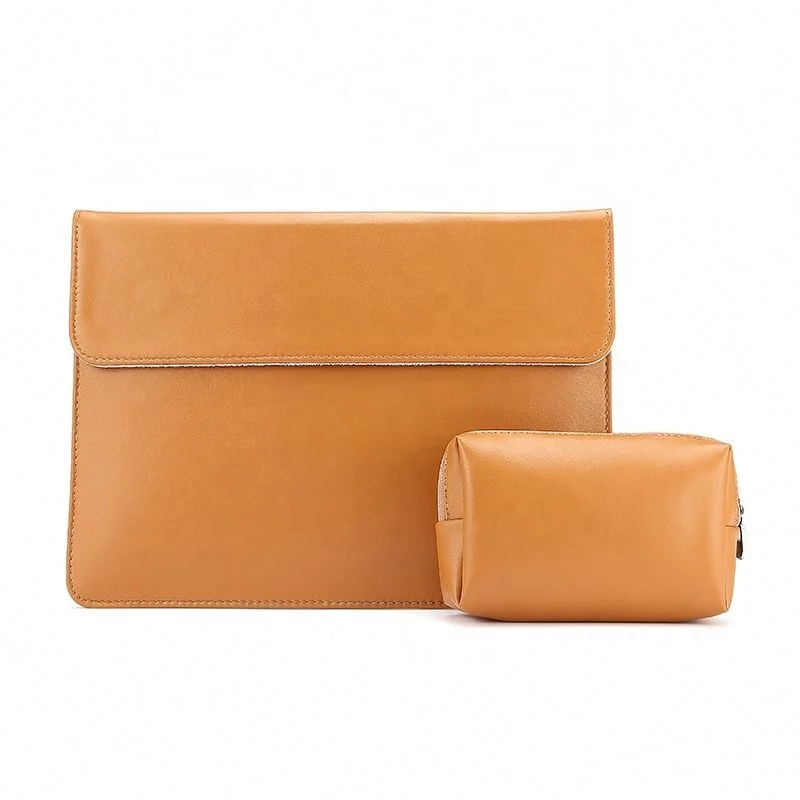 

For Macbook Air 12 inch PU leather laptop sleeve case with accessaries case
