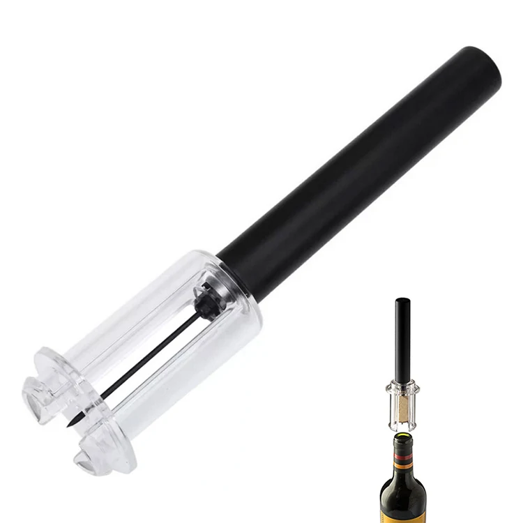 

New Design Idea 2020 Popular Product High Quality Simple Air Pressure Wine Opener Screw Out Tools Great For Wine Lovers, Black