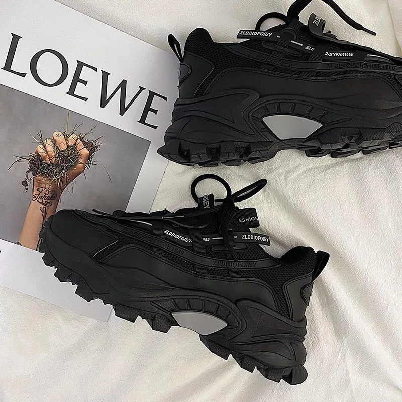 

New dad trend platform shoes Korean casual men's sneakers
