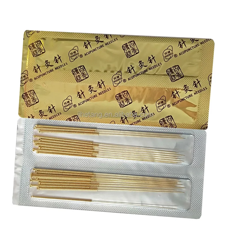 Huanqiu Chinese Full Goldplated Nondisposable Acupuncture Needles