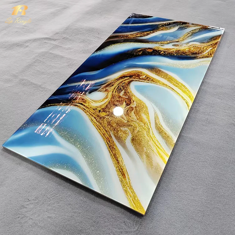 

Springletile Wall Ceramic Gold Marble Golden Luxury Top Tile Bottom Decorative Bathroom Tile