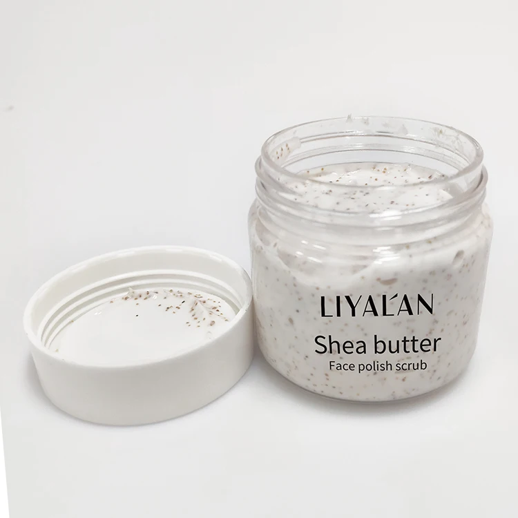 

Wholesale Custom Private Label Natural Organic Shea Butter Deep Moisturizing Lightening face polish scrub