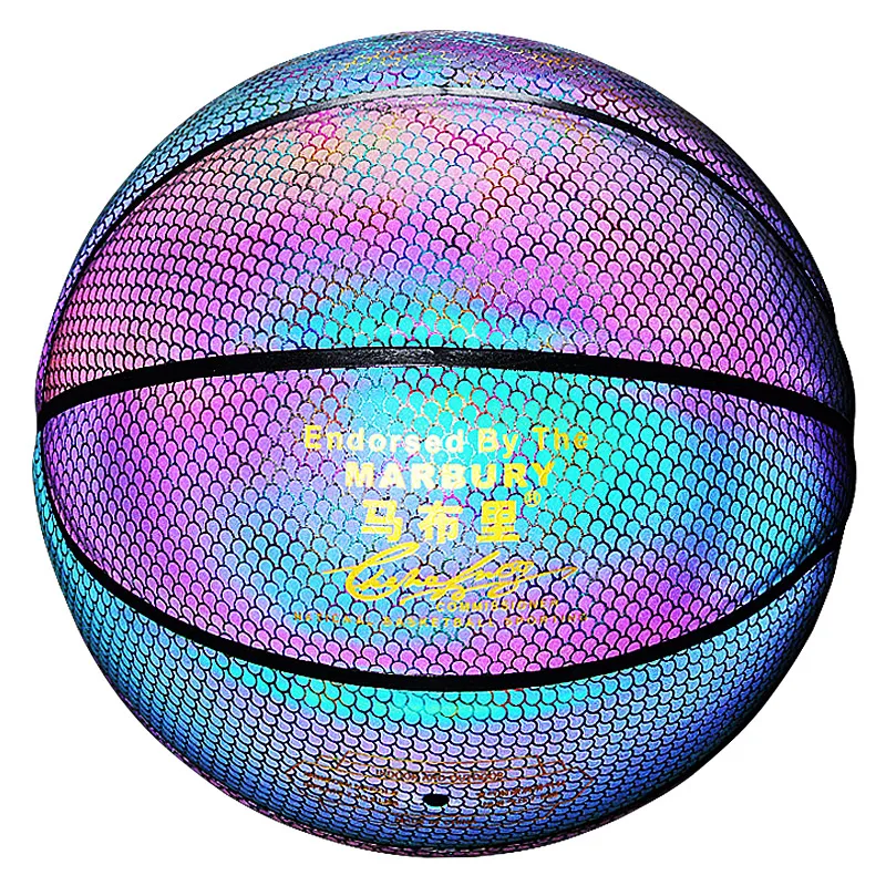 

Basketball After-Glow noctilucent Holographic basketball balls Reflective Wear-Resistant Luminous Night Light Ball