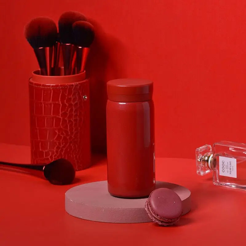 

stainless steel double wall insulated thermal vacuum flask mini portable drink water bottle