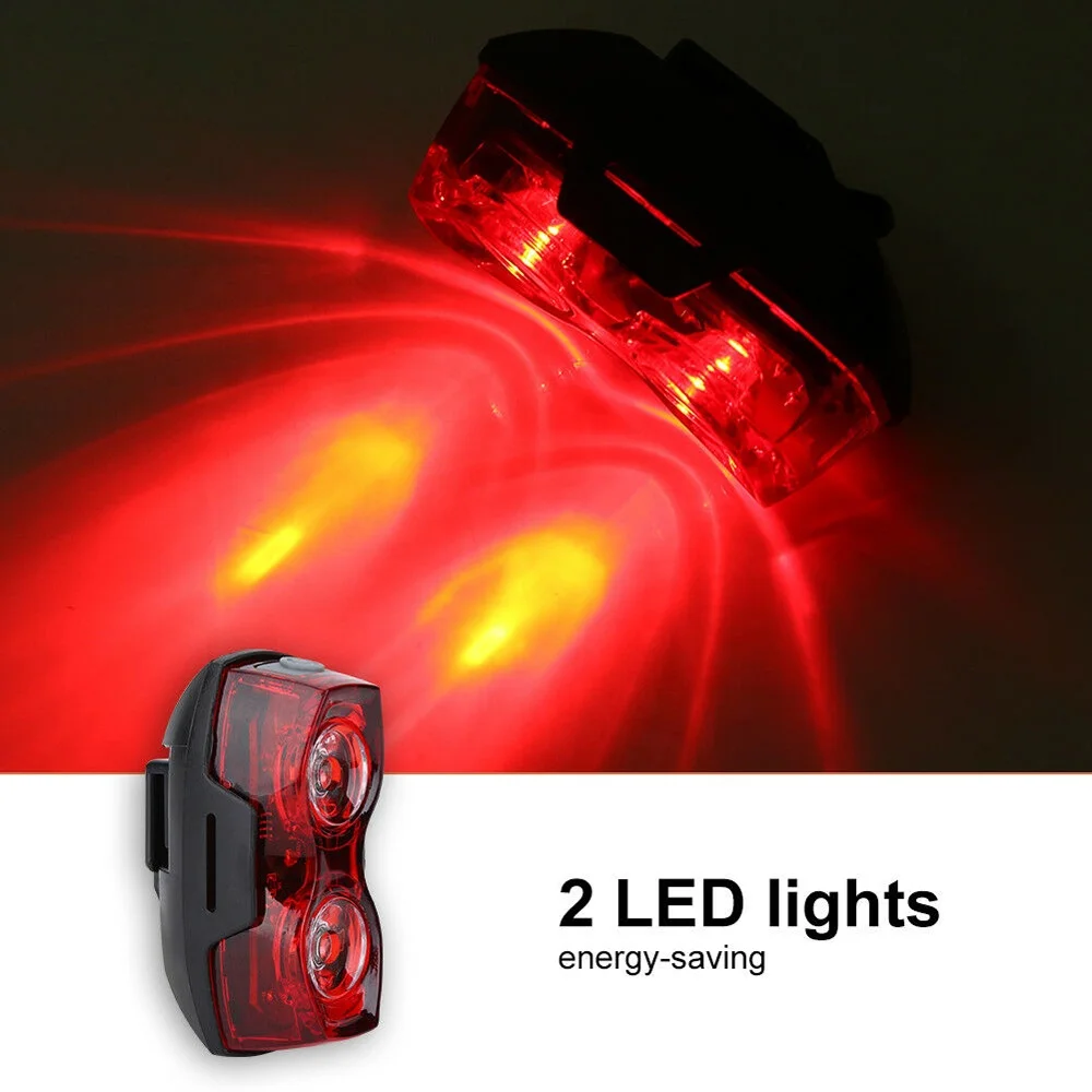 

AAA Battery Style Red LED Bike Bicycle light LED Taillight Rear Tail Waterproof Safety Warning Light Cycling Portable Tail Lamp