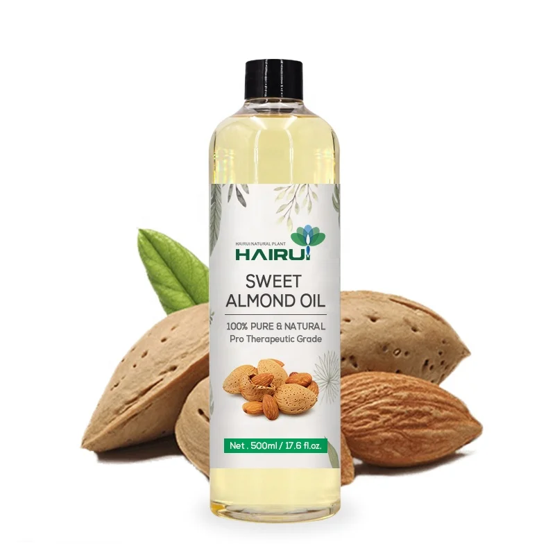 

Cold Pressed Sweet Almond Oil Popular Carrier Oil Aromatherapy Hair care Skincare Body Massage Almond Oil