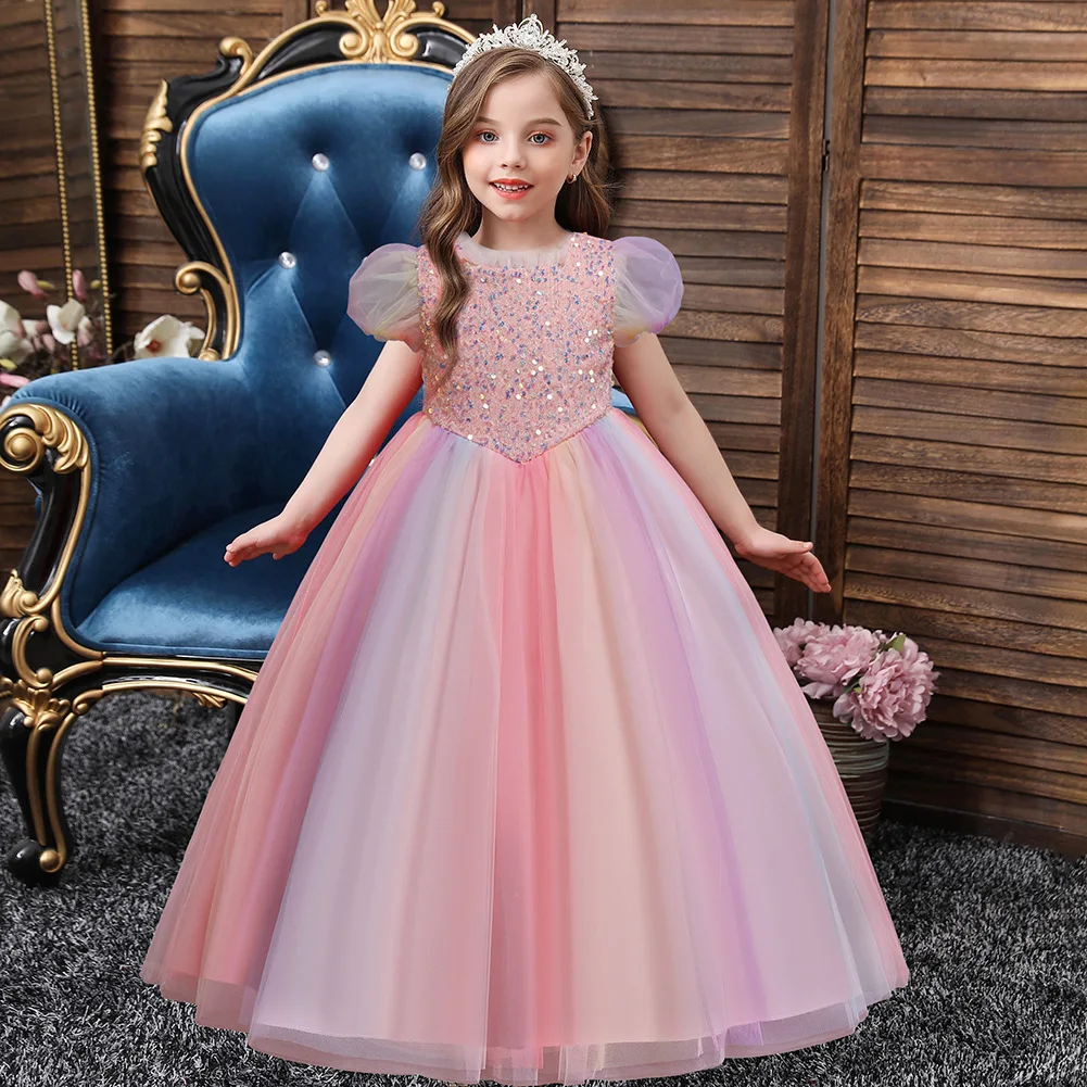 

skirtCute baby dress 2021 spring new children's wear lace princess dress girls birthday short-sleeved dress skirt