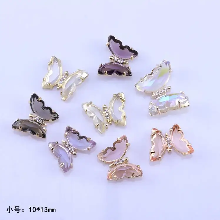 

3D Moving Flying Butterfly Zircon Nail Art Decoration for Manicure Nail Art Jewelry, Picture