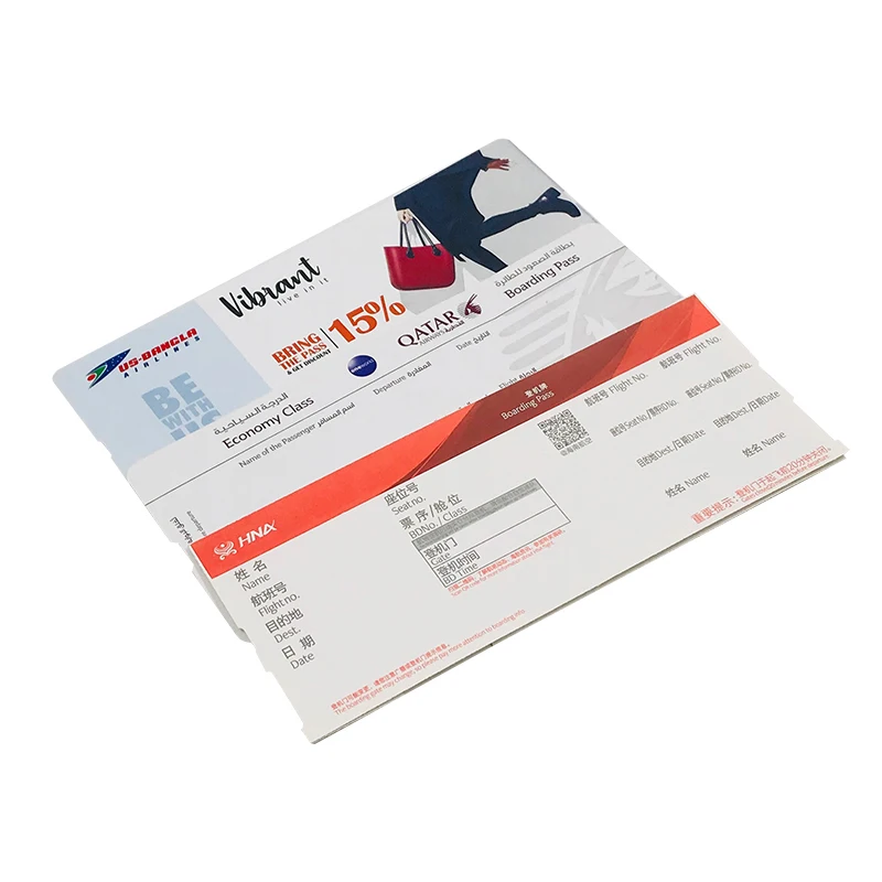customize airline flight tickets