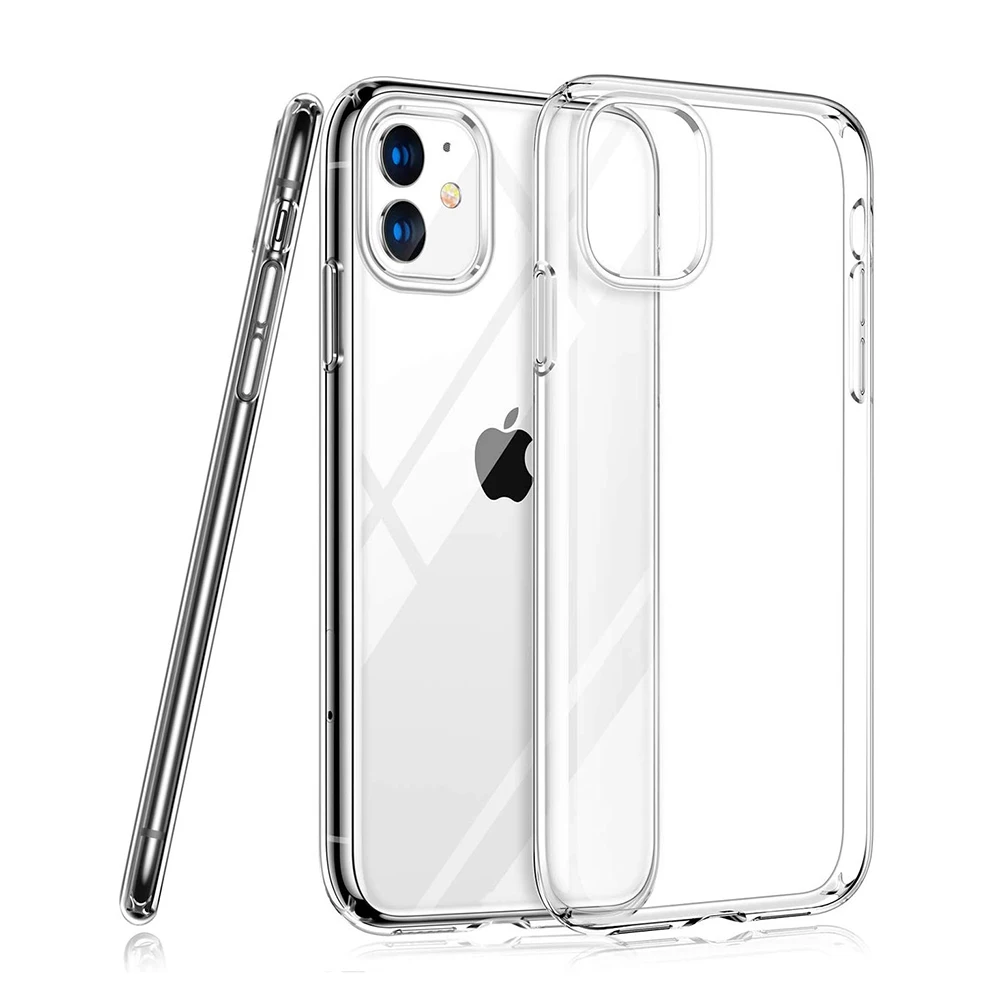 1.5mm Gel Soft Transparent Cover Silicone TPU Protective Slim Phone Case for iPhone X XS XR, for iPhone 11 Pro Max Clear Case