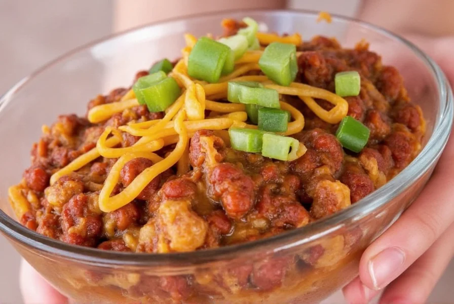Stirring peanut butter into chili