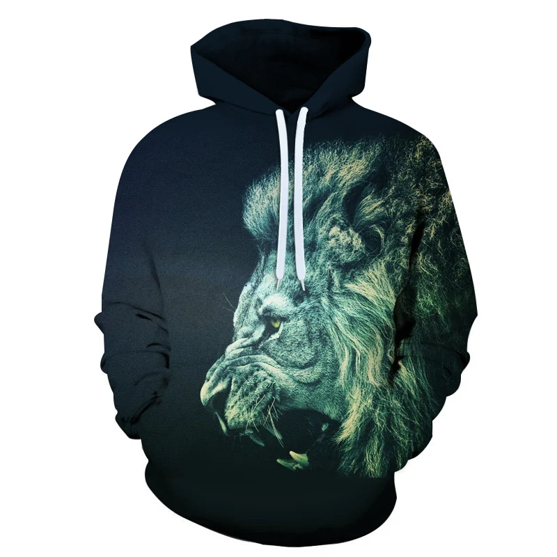 

HOT Dark green lion profile 3D Sublimation Sweater