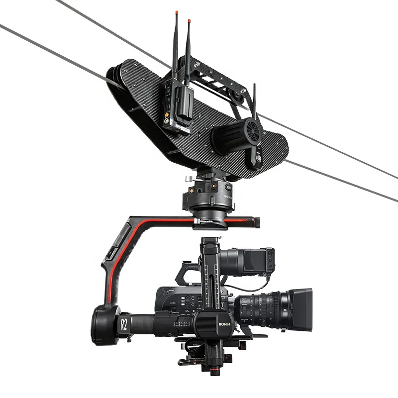 

FlyingKitty Cable Cam FM12 Cableway shooting system 12kg load AB point limit V port battery powered double cableway cablecam