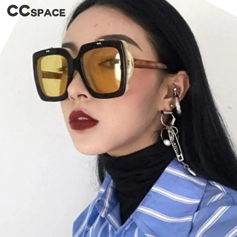 

45484 Square Sunglasses Men Women Double lens flip Brand Glasses Designer Fashion Shades
