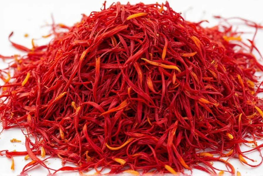 Saffron stigmas being harvested by hand