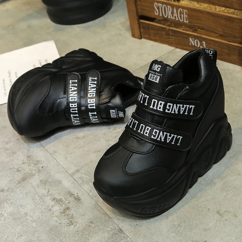 
height increasing women white wedges casual shoes 