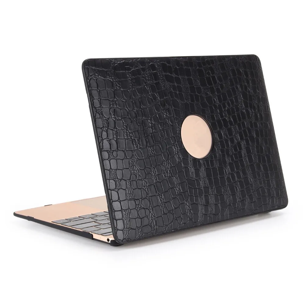 

2019 Hot selling Crocodile pattern PU leather case For Macbook Air Pro Retina 11 12 13 15 for laptop tablet bag