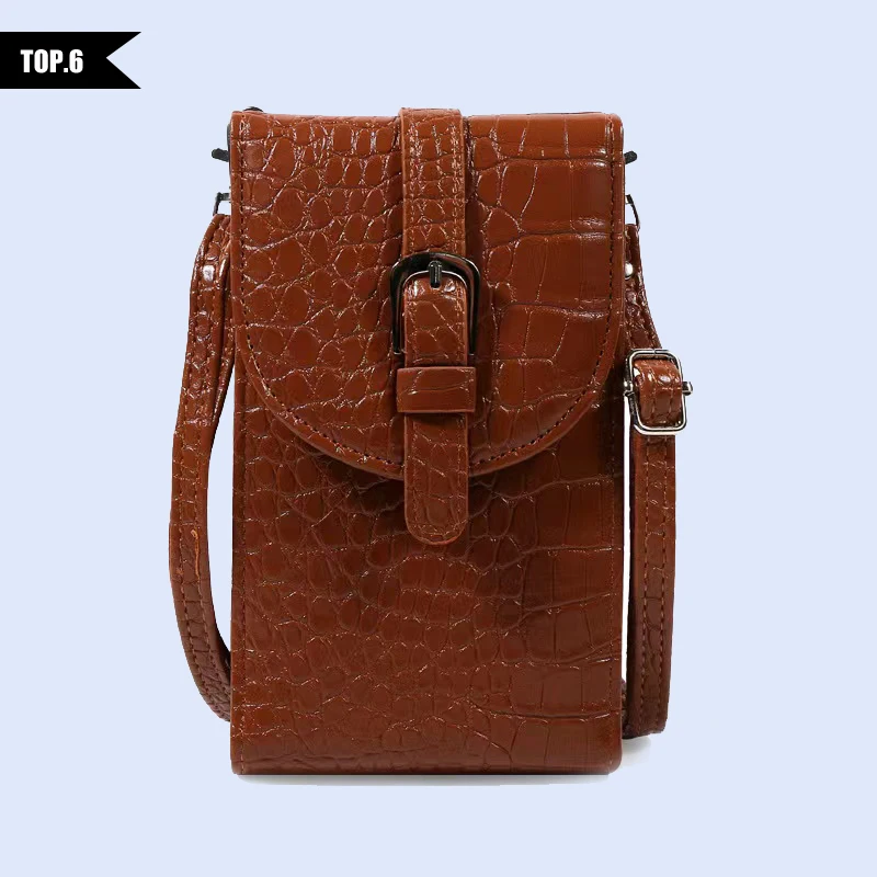 

New hot sell women phone sling bag crocodile pattern kids purse mini handbags summer white messenger bag