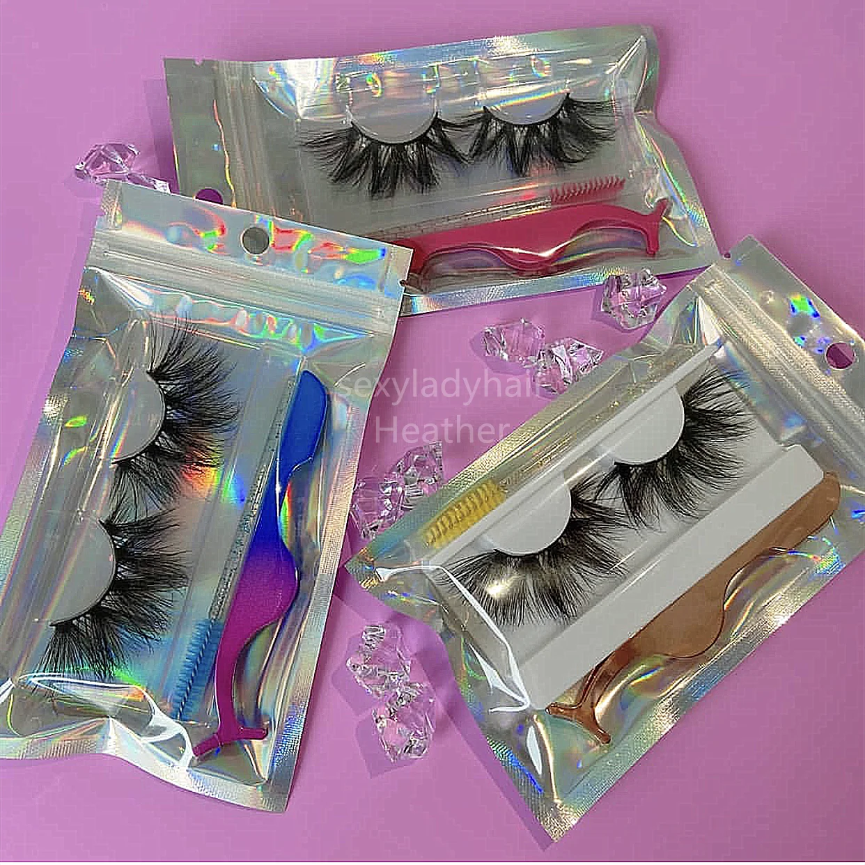 

INSTAGRAM HOT SELL mink eyelashes vendor 3d mink eye lashes, Natural color