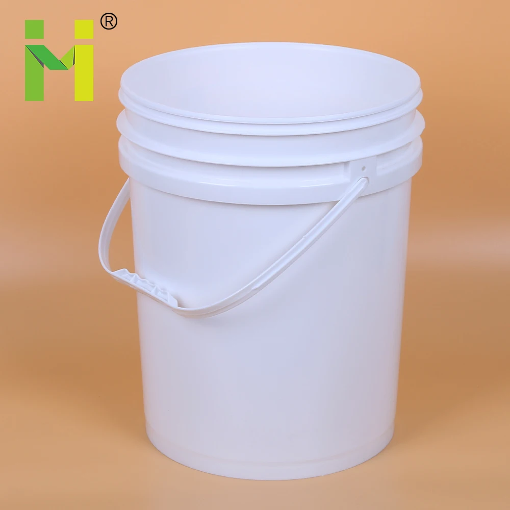 
20L 25L Food Grade 5 Gallon 7 Gallon plastic buckets with handle paint plastic pail 