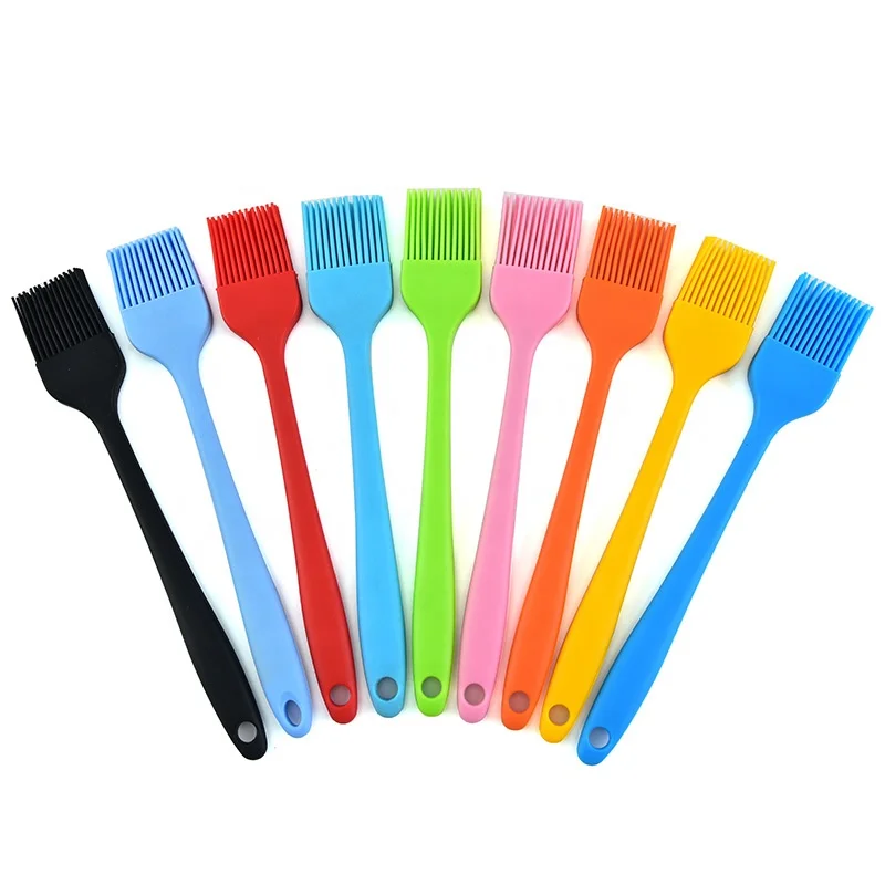 

Resist High Temperature Silicone Pastry Brush Cooking Oil Brush Kitchen Basting Baking Brush, Multi color