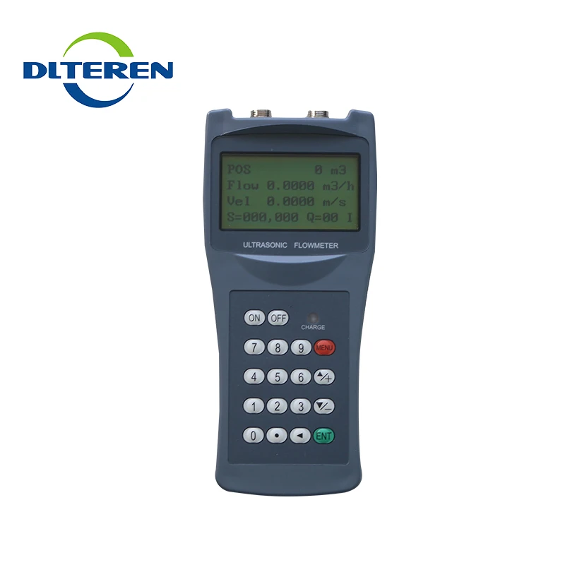 Dti100h Handheld Ultrasonic Water Flowmeter Price With Ts2 Tm1 Tl1