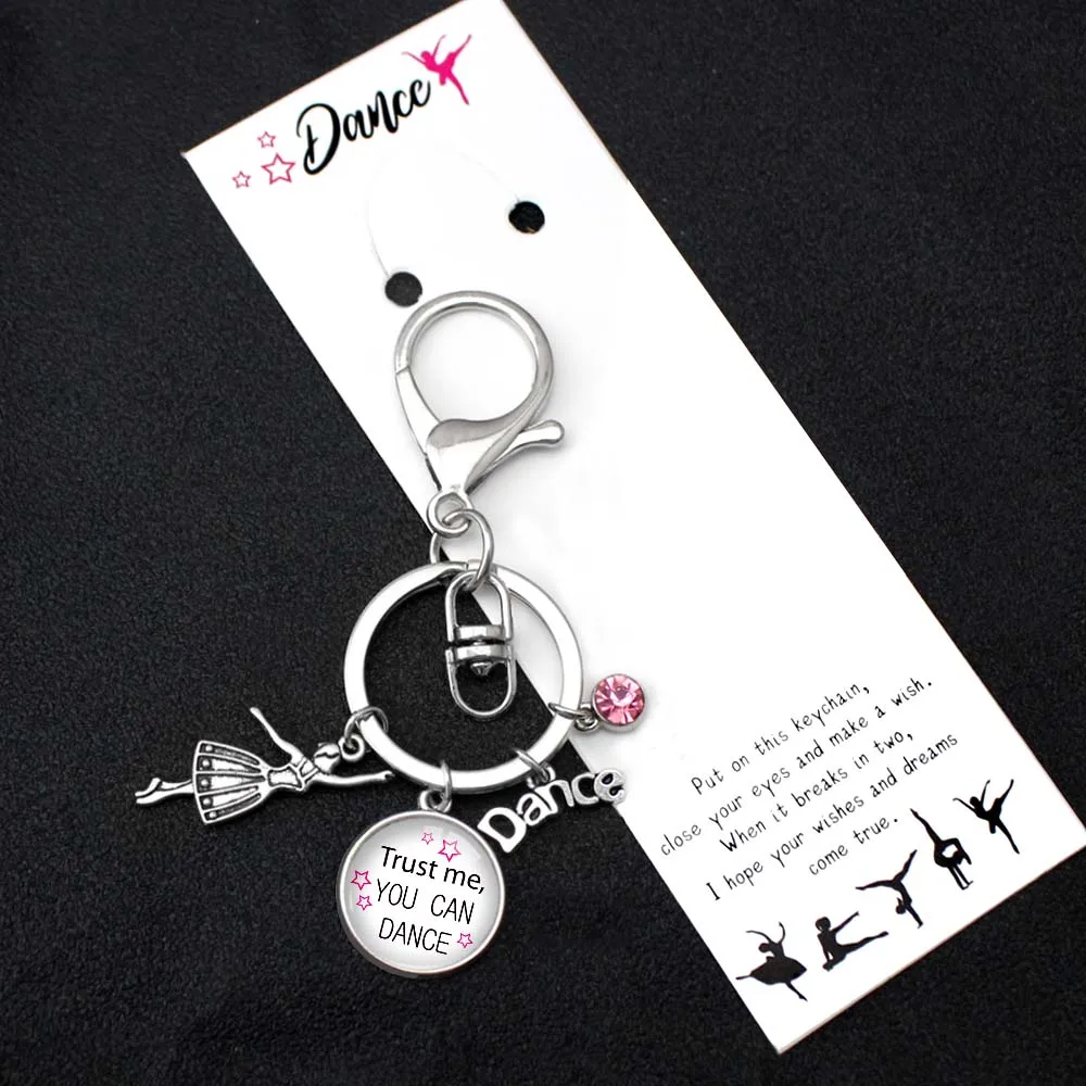 Friendship Senior Graduation Gift Sports Ballet Dance Dancer Dancing Cowboy Horseshoe Horse Key Chain Key Rings Key Chains