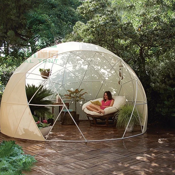 

3.6m Luxury Transparent Dome Geodesic Outdoor Plastic Garden Igloo Tents For Sale