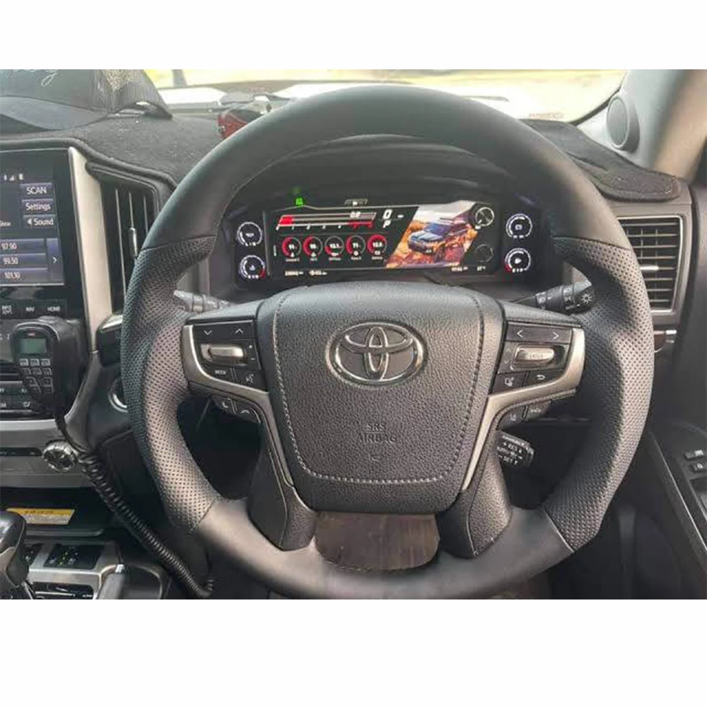 

Car Style Steering Wheel Customized Leather Steering wheel for 2011 year LC 200 Series Toyota Control Coupe Version Suitable SP