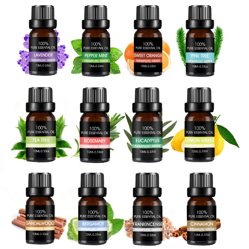 

100% Pure 12pack Essential Oil - Aromatherapy Essential Oils for Diffuser and Topical Use Natural Oils