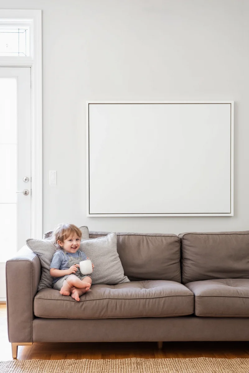 A cozy modern nursery setup