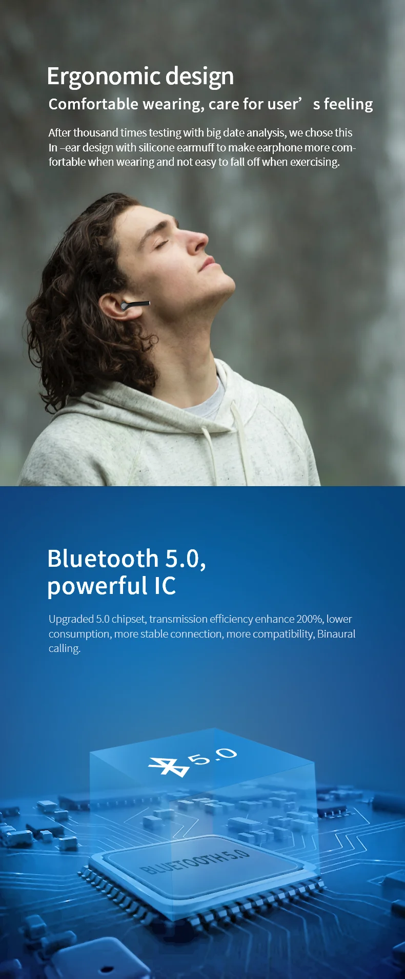 2019 mini TWS stereo Hands Free Wireless Headphone Bluetooth Microphone Headset