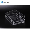 RECHI Custom Design & Manufacture Clear Acrylic Packing Box With Metal Hinge/Lock for Luxury Merchandises Acrylic Display Box