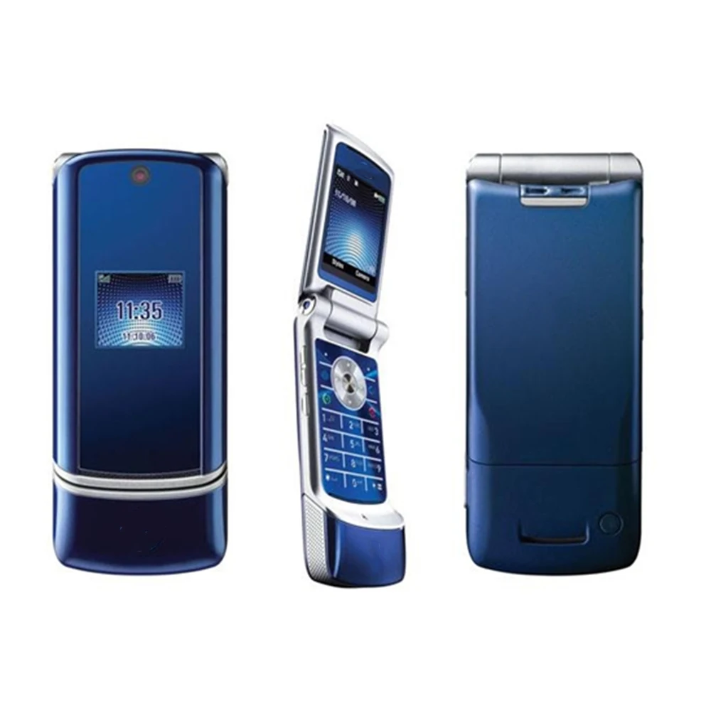 

for Refurbished KRZR K1 GSM 2MP Camera Java Cellphone Flip Unlocked Mobile Phone