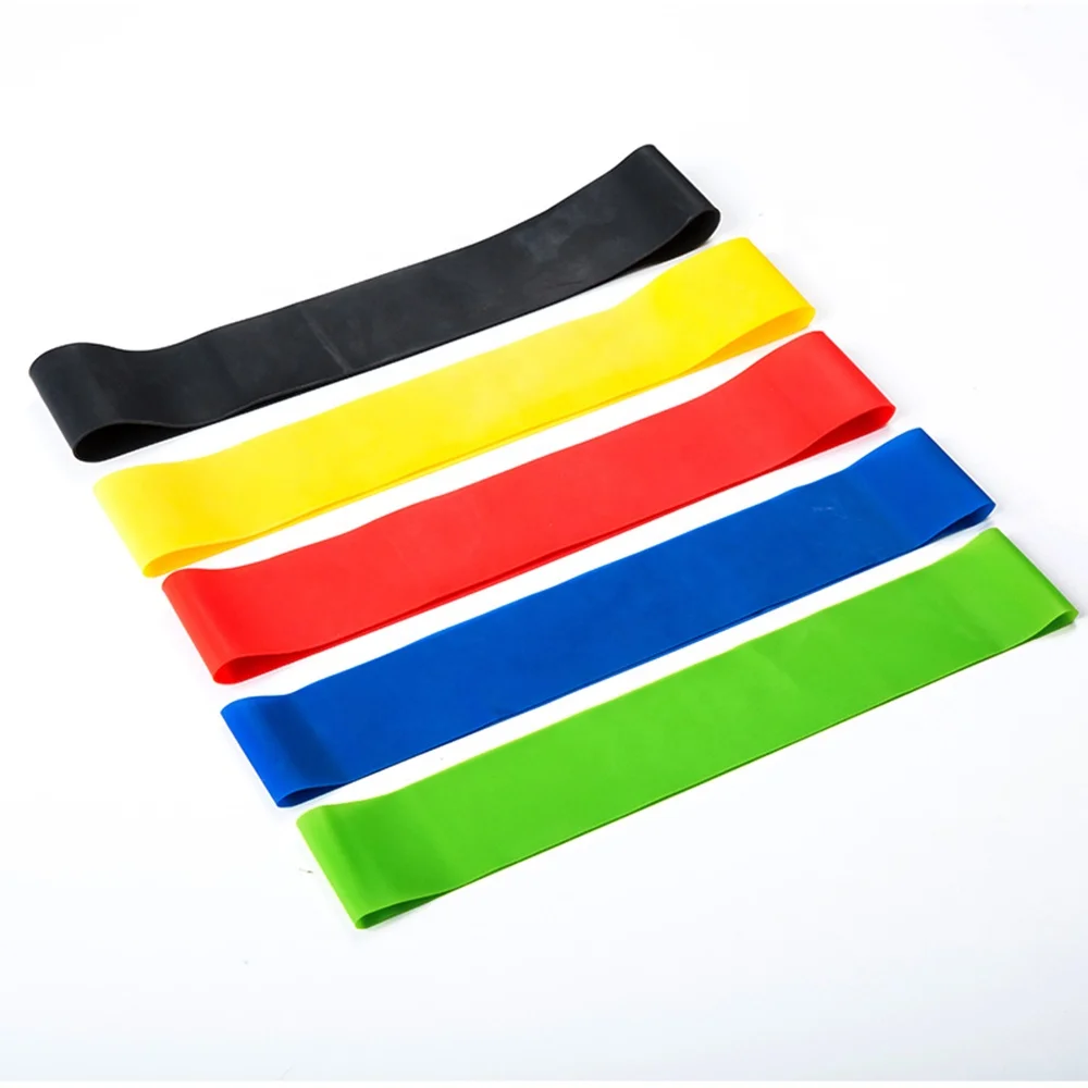 

Yoga Resistance Bands Indoor Outdoor Sports Gym Exercise Strap Fitness Equipment 0.35mm-1.2mm Pilates Training Workout Bands, Optional