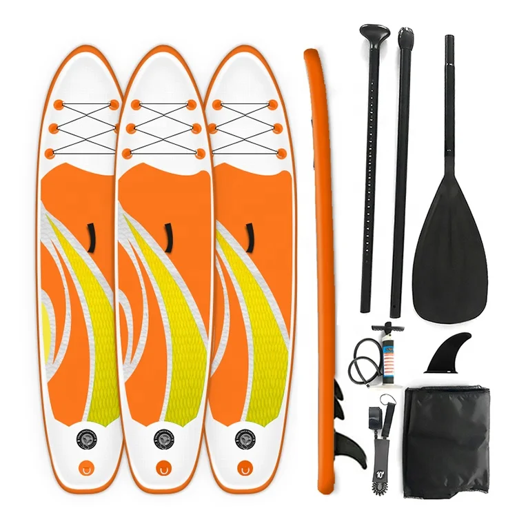 

2021 hot sale SUP inflatable stand up surf board paddle board, Customized color