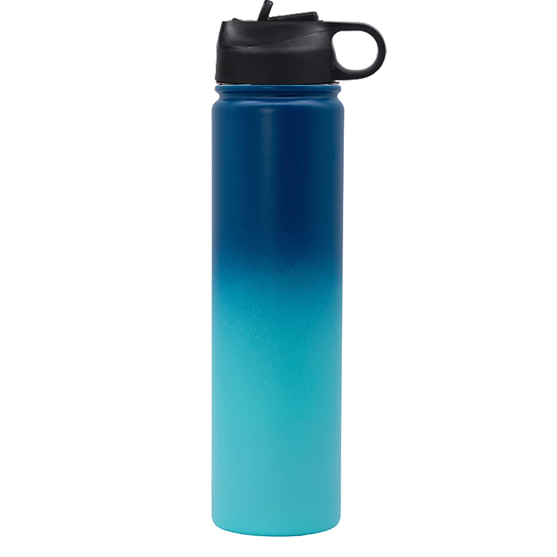 

Healthy insulated stainless steel double wall water bottle with straw, Customized color