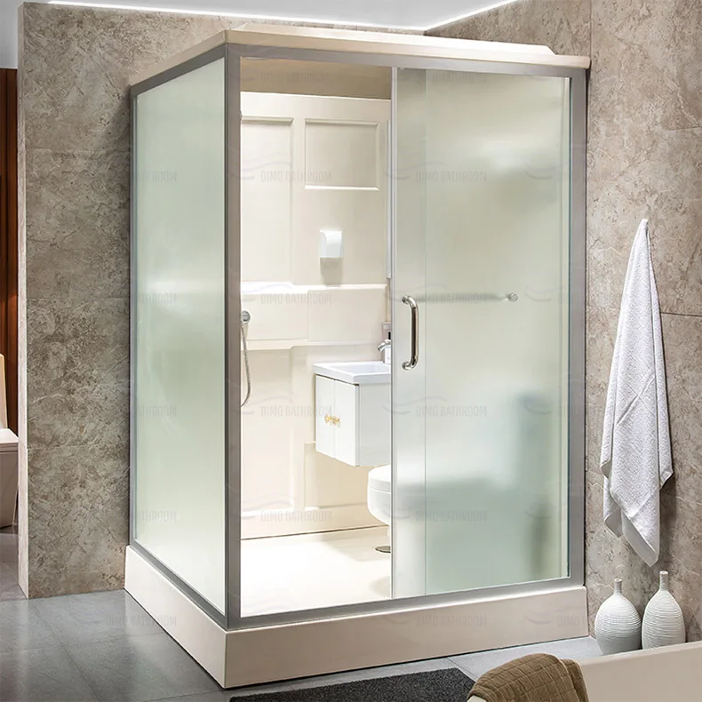
All In One Prefab Bathroom Pods Prefabricated Modular Bathroom Units with Toilet 