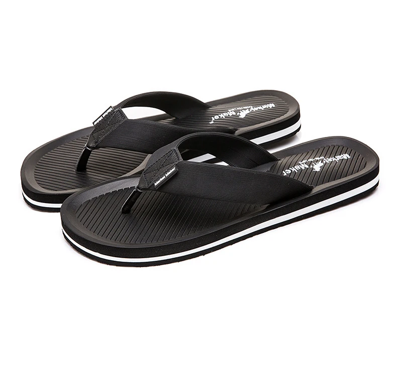 

Wholesale factory price New Design Beach men's slippers PVC outsole good quality flip flops for Men