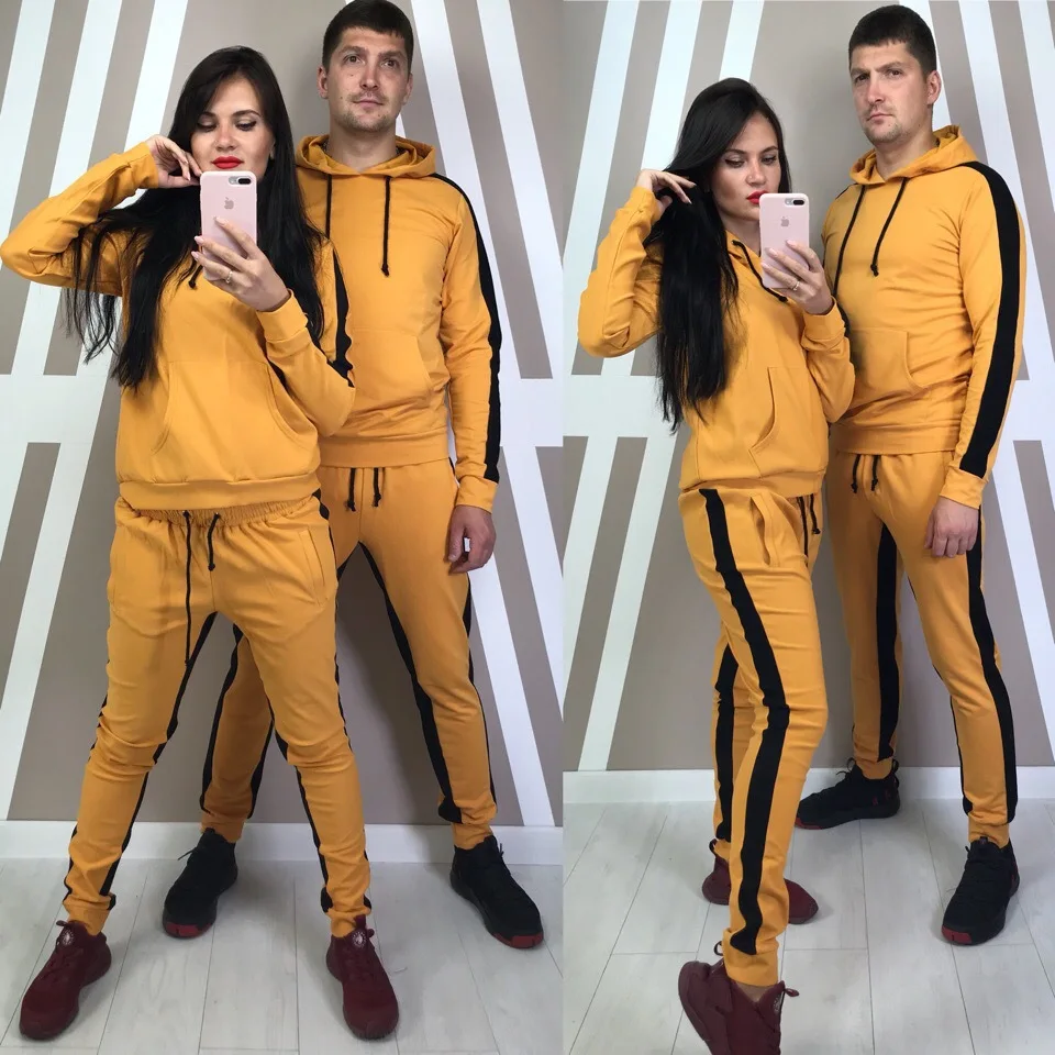 

CJ08 New Spring Sweatsuit Legging Jogger Set Plus Size Joggers Mens Women Clothing Tracksuit Unisex sweatpants and hoodie set, 7 colors