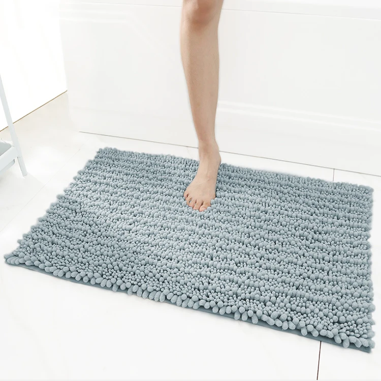 

2021 Best-Selling Multi-Color Optional Soft Thick Super Absorbent Chenille Non-Slip Bathroom Mat