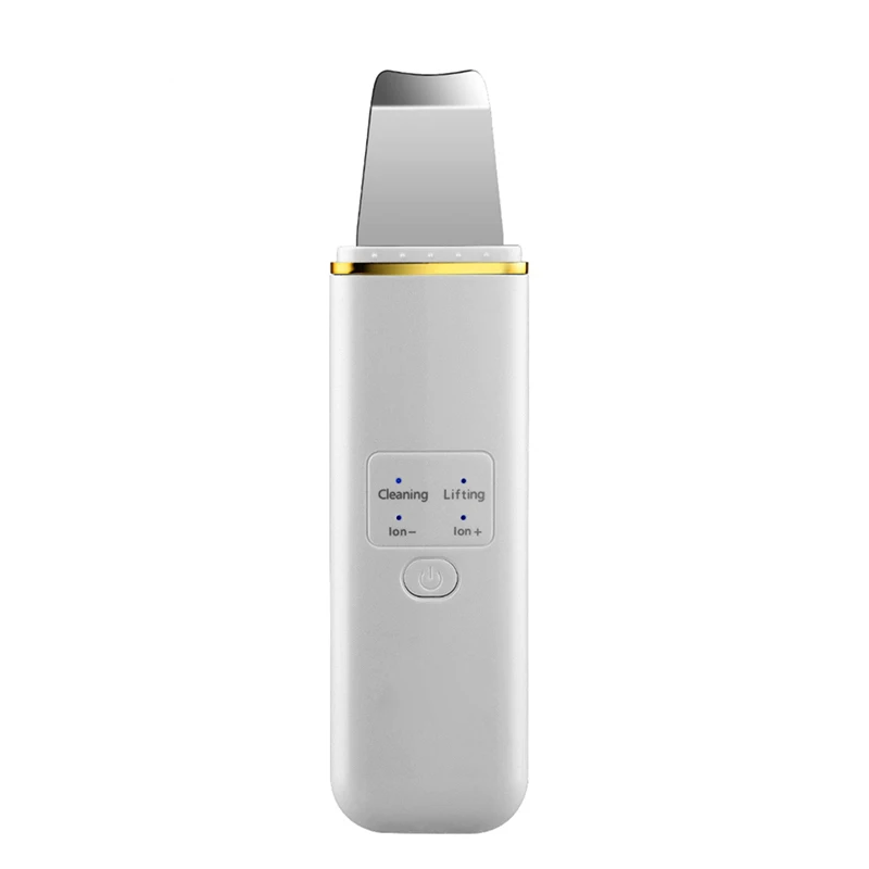 

SC006 wireless ultrasonic skin scrubber deep face cleaning blackhead remover home personal skin care beauty device, White