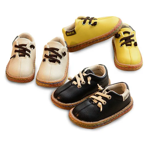 

Korea Latest Design Fashion Hot Sale Children Leather School Peas Shoes For Boys Girl Kids Casual Toddler Shoes, Customer's request