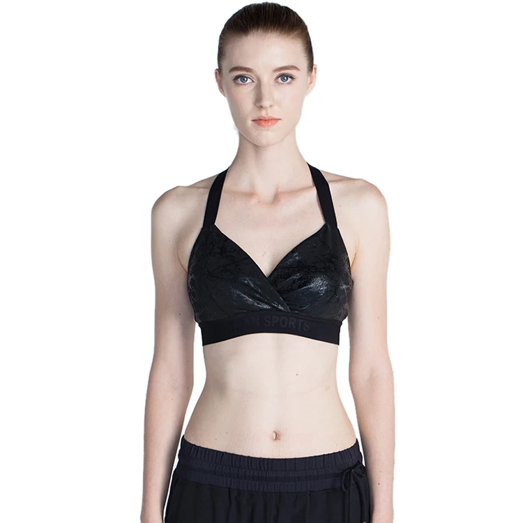 

ladies hotsexy pushup yoga bra women high quality removable cup strappy Sports Bra, Customized colors