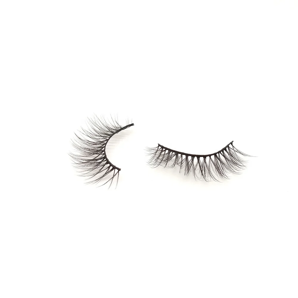 

Wholesale Soft Synthetic Fiber Eyelashes 3D 25mm Long Fluffy Synthetic Eyelashes, Black
