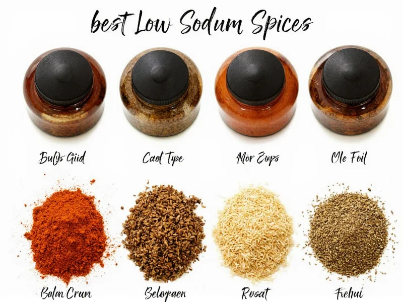 Best Low Sodium Spices: Top 8 Sodium-Free Seasonings
