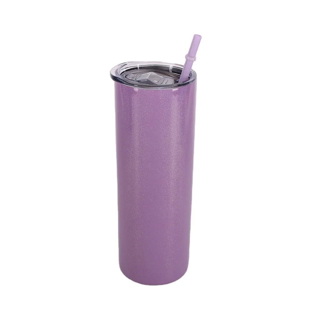 

Manufacture 20oz Skinny Straight Sublimation Blanks Stainless Steel Tumblers With Straws